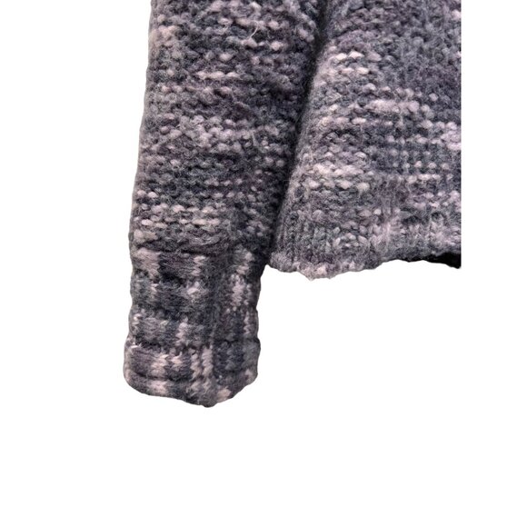 Eddie Bauer Full Zip Purple Marled Cardigan Sweater - Picture 3 of 7